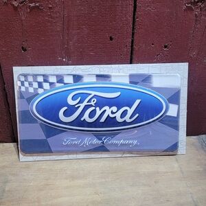 New Old Stock Ford Novelty License Plate Sign For Man Cave or Garage